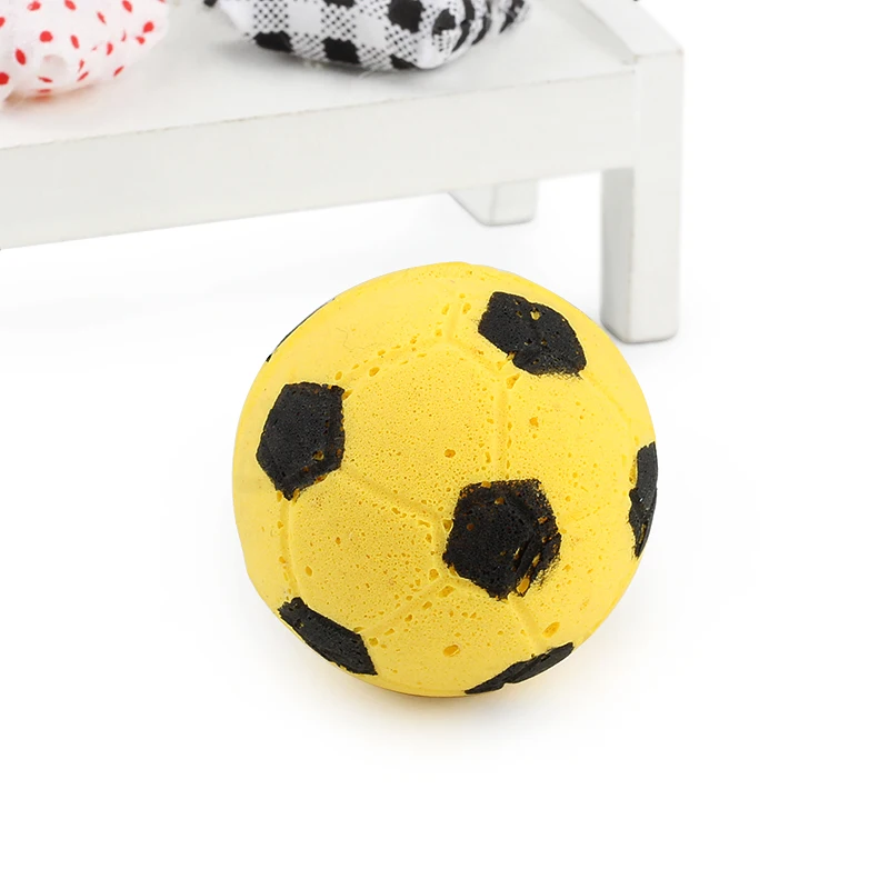 10pcs EVA Colorful Ball Cat Toy Pet Foam Footaball Toys Outdoor Play Pet Toys