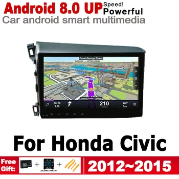 

HD IPS Screen Android Car GPS navigation For Honda Civic 2012 2013 2014 2015 Navi Map 2 DIN multimedia player Stereo radio WiFi