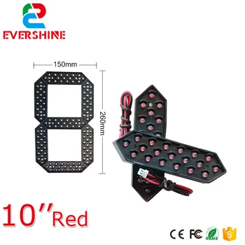 

10" Red Green Yellow and White Color Module 7 Segment LED Display LED Number Module Gas/Oil/Petrol Station Price LED Signs
