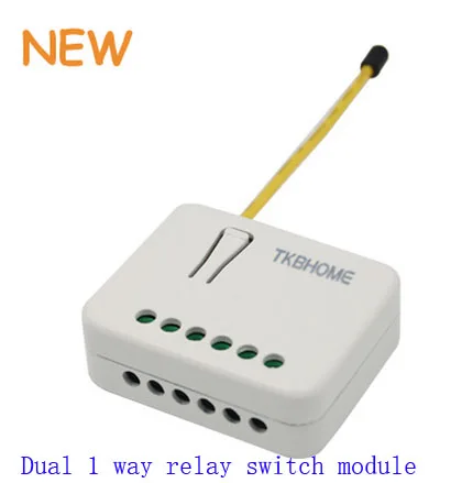 

smart home solution Z-wave In Wall Dual 1way relay switch module with relay protect technology 908.42Mhz US Frequency