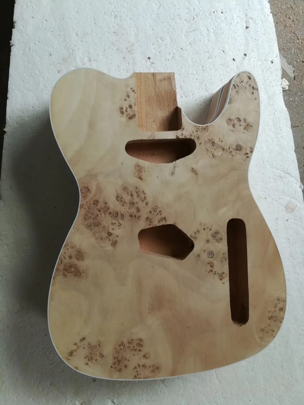 

Tangwood Top quality GYTL DIY Kit-0018 Natural Wood burls beautiful TL electric guitar ,Can Be customized, Free shipping