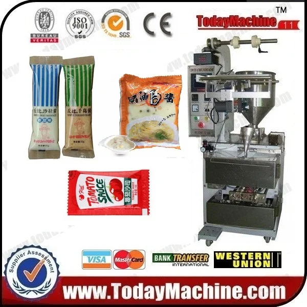 

automatic packing machine for shampo ,sauce,cream,motion machine for packing