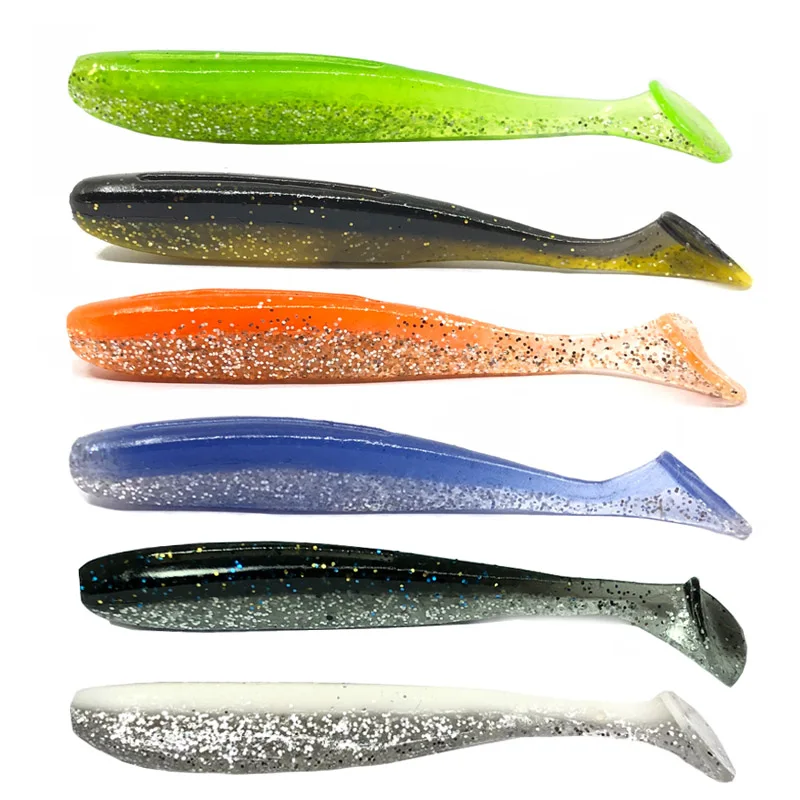 6pcs / Lot 8.5cm / 4g Wobbler Fishing Lures Easy Cleaner Swimbait Silicone Soft Baits Double