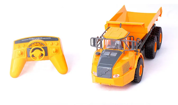 Мини RC грузовик Большой самосвал инженерные транспортные средства загружен песок автомобиль игрушка для детей мальчиков подарок без оригинальной коробки