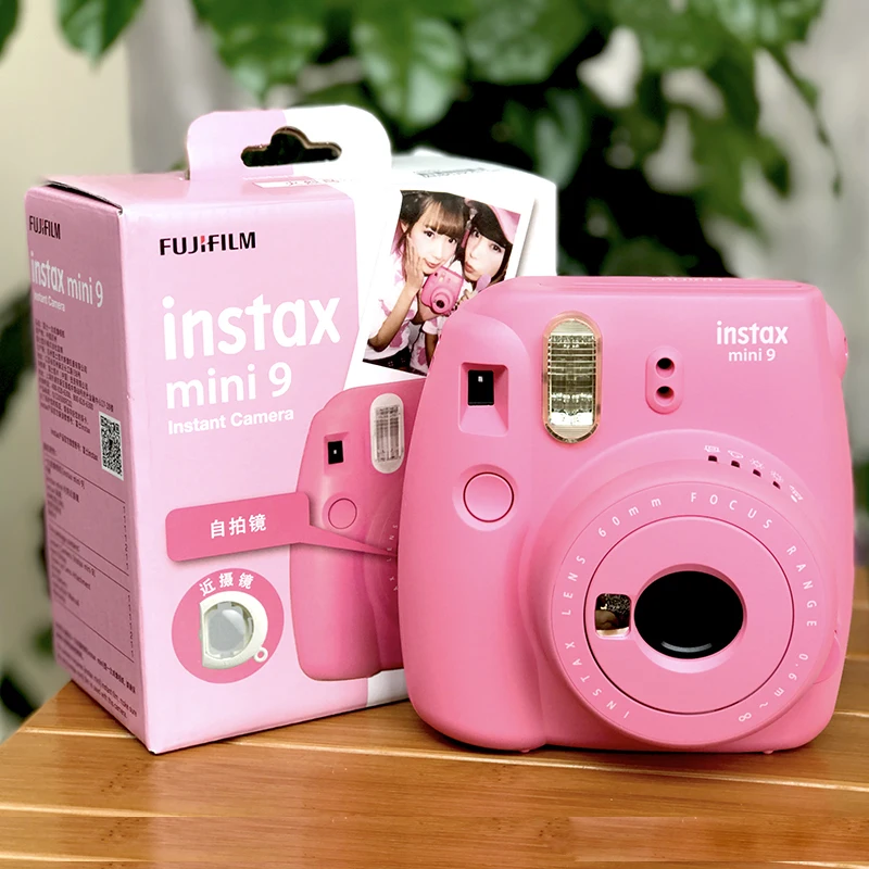 100% аутентичная фотокамера Fuji Fujifilm Instax Mini 9 мгновенная 5 цветов с зеркалом для