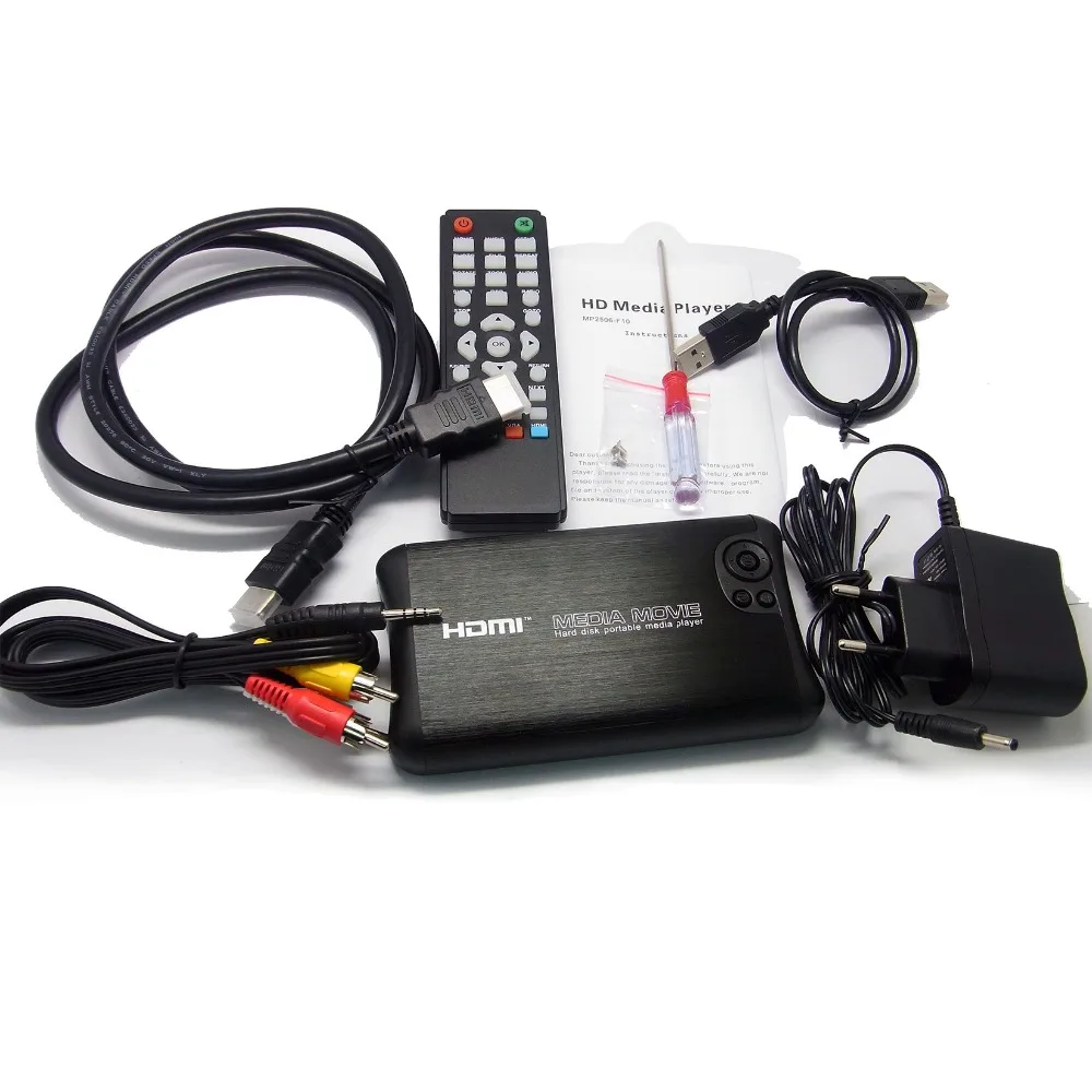 REDAMIGO Full HD 1080p Mini 1000GB 2," SATA MKV 2,5'' HDD HDMI медиаплеер центр USB3.0 OTG SD AV tv AVI RMVB RM HDD2506R