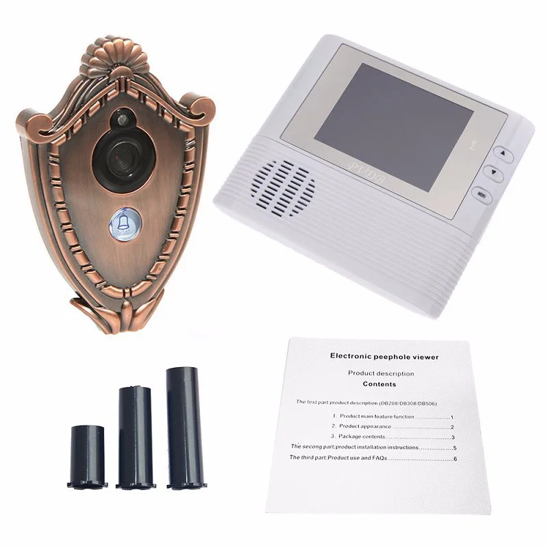 

Video Eye Peephole Door Camera 2017 New 2.8inch TFT LCD 3X Zoom Doorbell Photos Taking 0.3M CMOS Peephole Viewer Door Camera