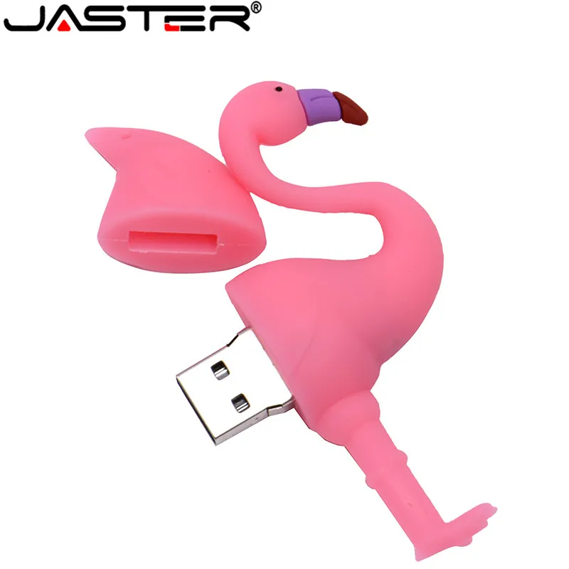 USB флеш накопитель JASTER с изображением животных фламинго силикагель 2 0 4 ГБ/8 ГБ/16