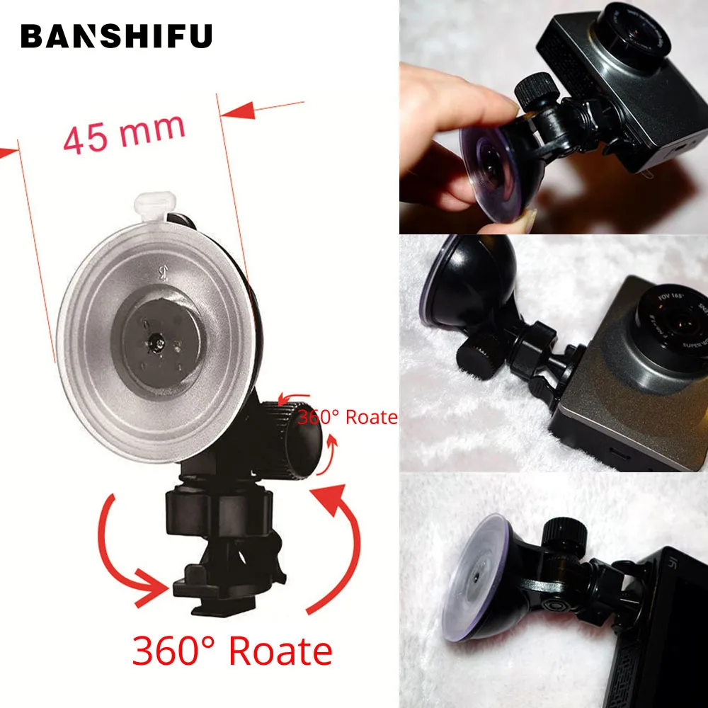 

Dash Cam Mirror Mount For original xiaomi car holder for yi DVR Holder Bracket Genuine Sucker for Yi Dash Cam Suction cup holder