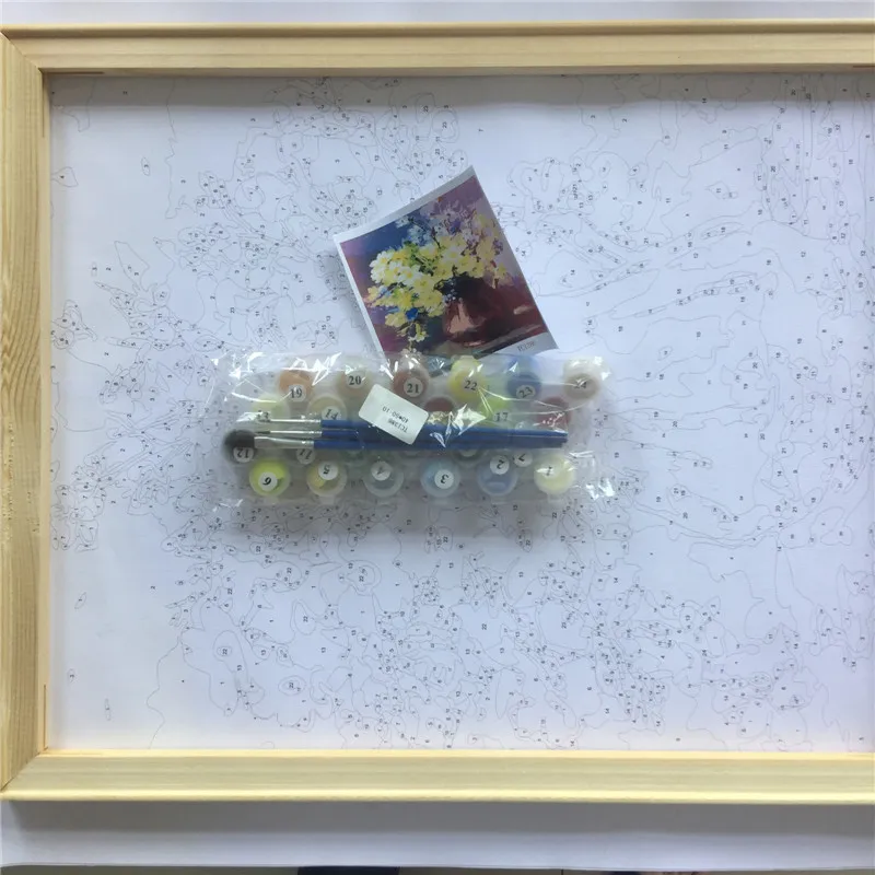 YIKEE декоративная картина маслом на холсте по номерам краска взрослые будьте