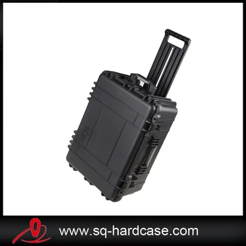 

solid flight case with precut foam inside, hard shipping box for instruments