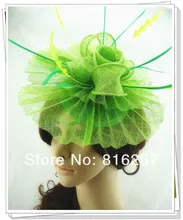 Free shipping 16color high quality sinamay fasinctor hats,nice bridal hair accessories/party hats/cocktail hats,FS43