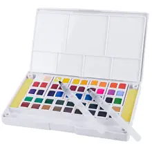 Краски для рисования ТВЕРДАЯ ВОДА Цвет и Губка Кисть Краски набор Пигмент для рисования Краски воды Цвет s товары для рукоделия для начинающих 12/ 36/40/48 Цвет