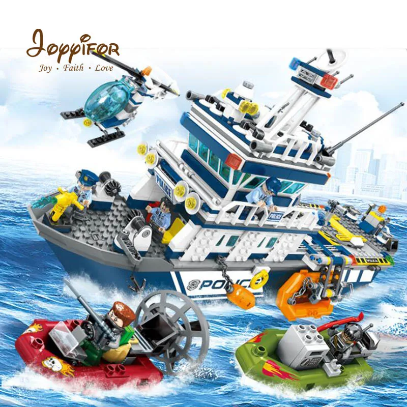

Joyyifor Rescue Team Truck motorcycle Ship Carrier Figures Compatible with LegoINGlys Building Bricks Blocks For Children Toys