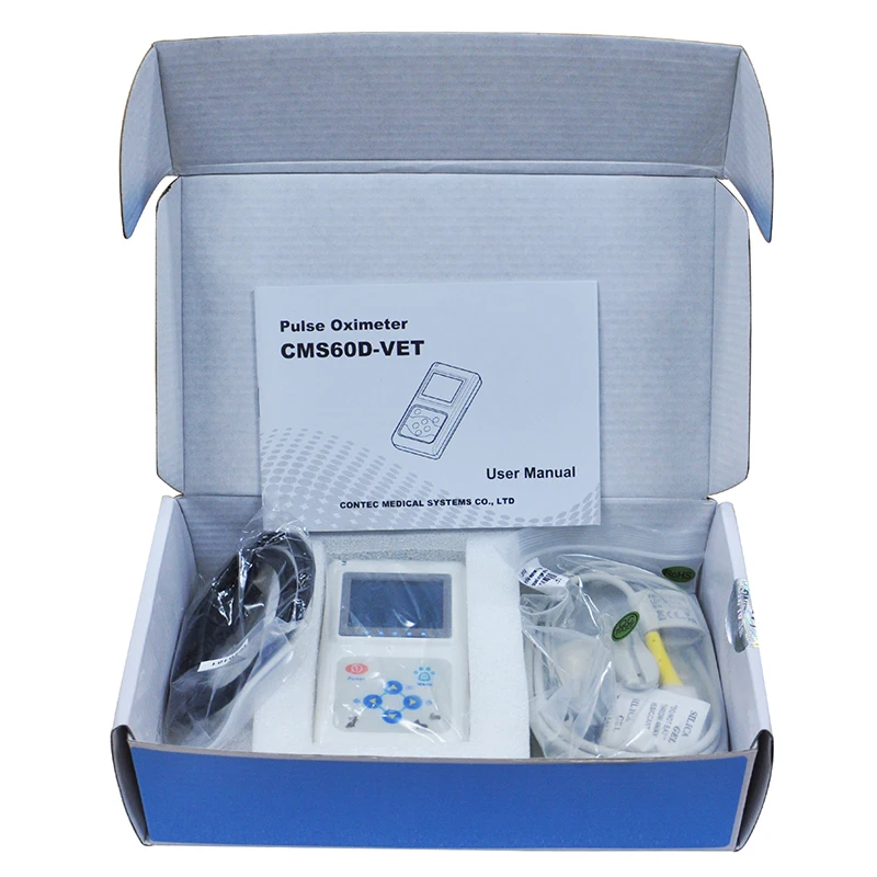 

CE FAD,Contec CMS60D Veterinary VET Pets Animal Tongue Clip Pulse Oximeter Oximetry