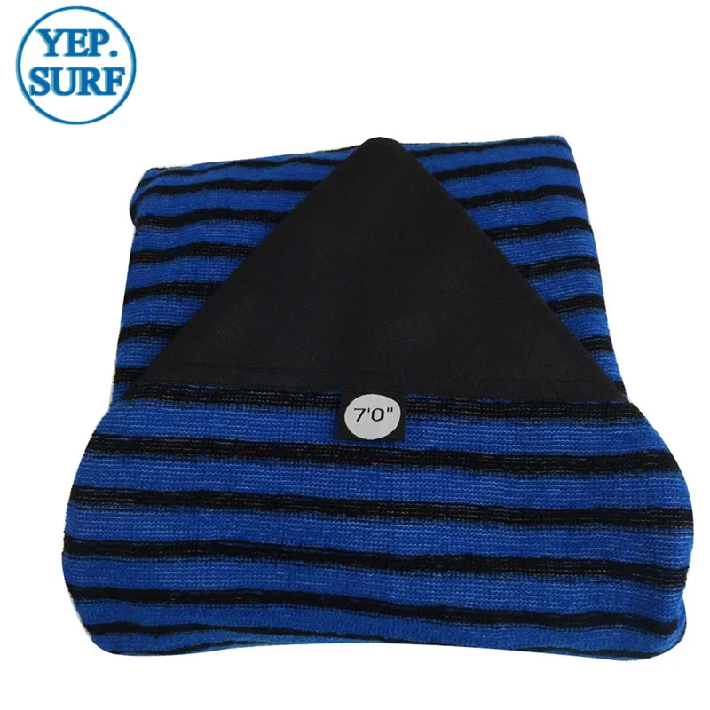 

Surf sock Surfing Stretch Terry Sock Cover 7ft Blue with Black color Sock