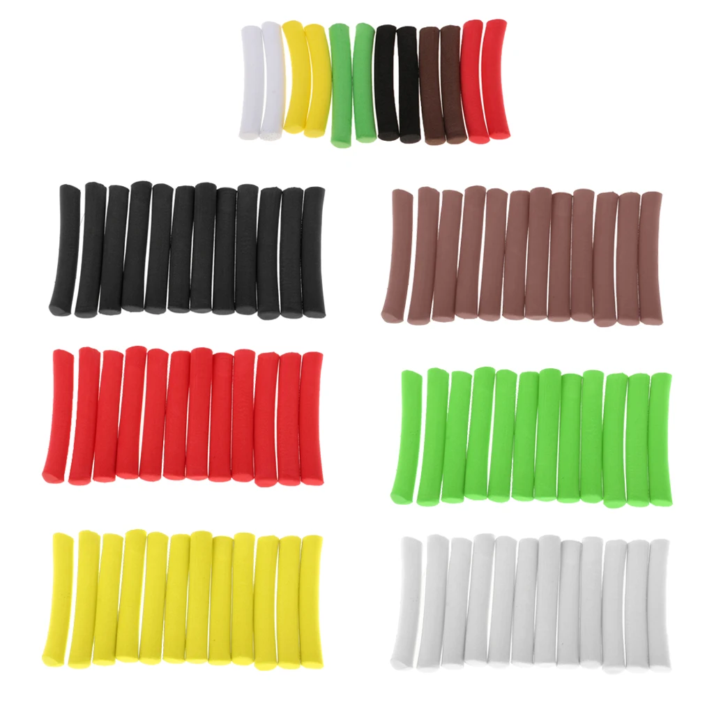 12 Pieces EVA Carp Fishing Foam Stick Cylinder Float Making Fly Tying Rig Fishing DIY Accessaries Multicolor