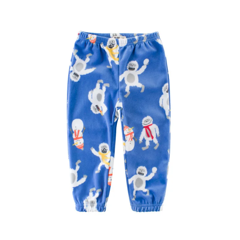 Г. хлопковая флисовая Пижама для мальчиков и девочек пижама для сна с героями мультфильмов для малышей Детская одежда пижамы детская одежда для отдыха осенние штаны