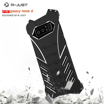 

R-JUST Metal phone case for samsung galaxy Note 8 aluminum Shockproof Drop-proof Cover Armor anti-knock phone cases