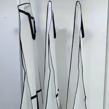 Дышащая Пылезащитная сумка халат одежда длинная одежда с молниями переносная сумка для хранения одежды свадебное платье с защитным чехлом складной