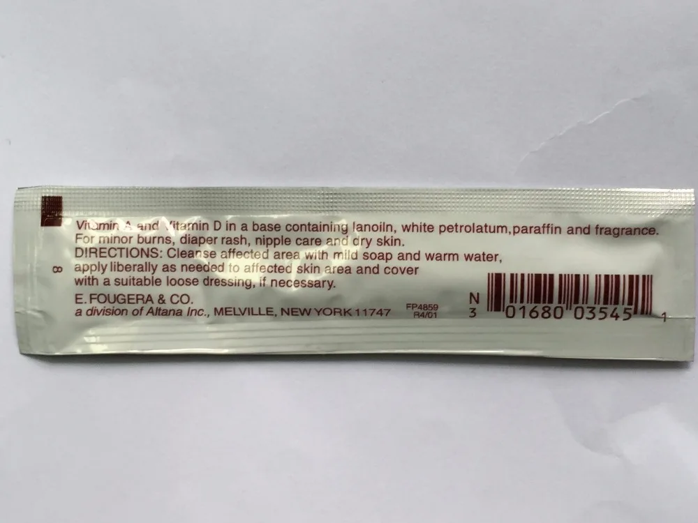 Мазь Fougera Vitamin A D Купить