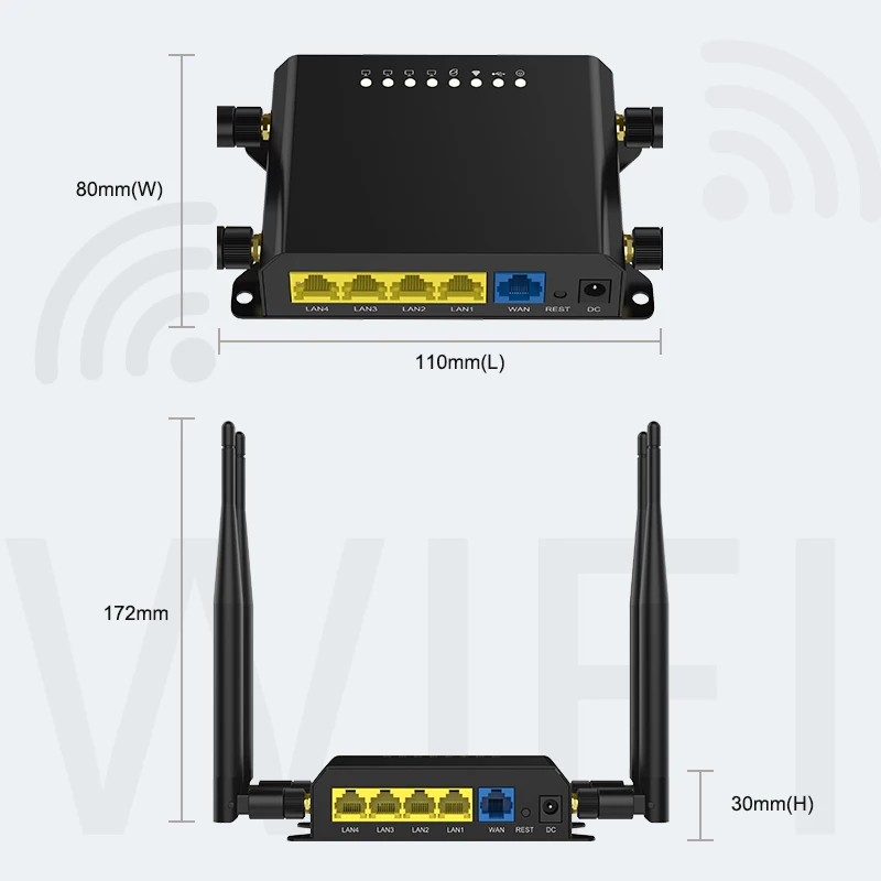 4g Роутер с слотом для sim карты hotspot wifi мощным cpu qca9531 и функцией watchdog 300 Мбит/с lte
