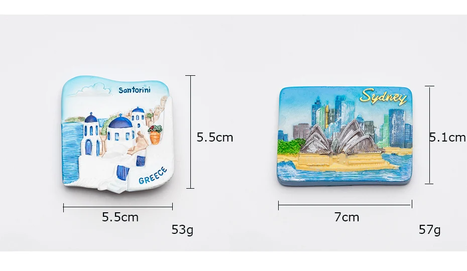 Building 3D fridge magnet souvenir 05