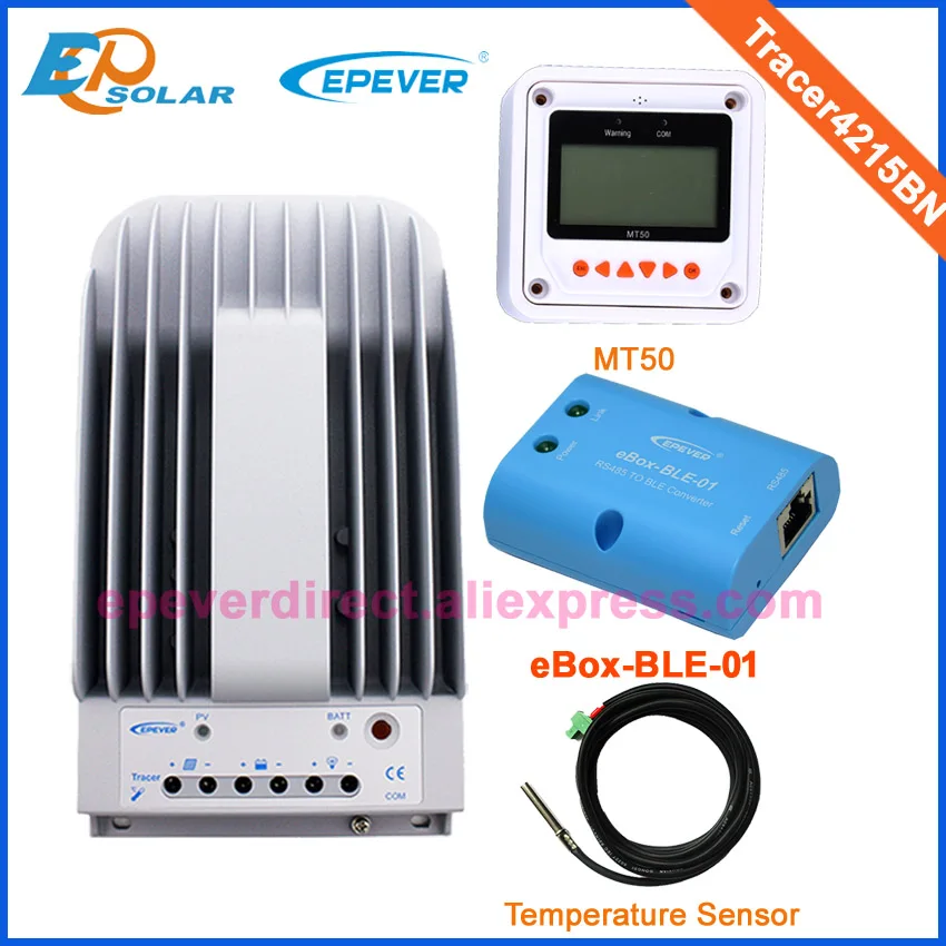 

controller 12V charger battery Solar portable Controller Tracer4215BN 40A MT50 Meter eBOX bluetooth Phone APP application