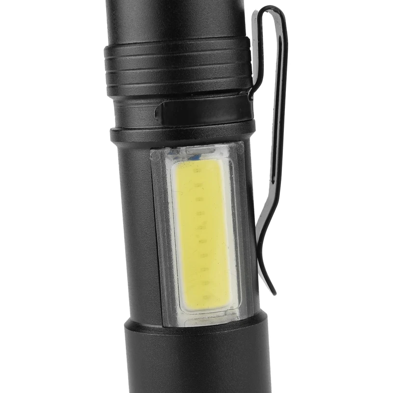 3504 XPE-Q5+ COB 600 люменов масштабируемый Мини светодиодный фонарик аварийный осмотр рабочий свет AA/14500 с зажимом держатель для наружного применения
