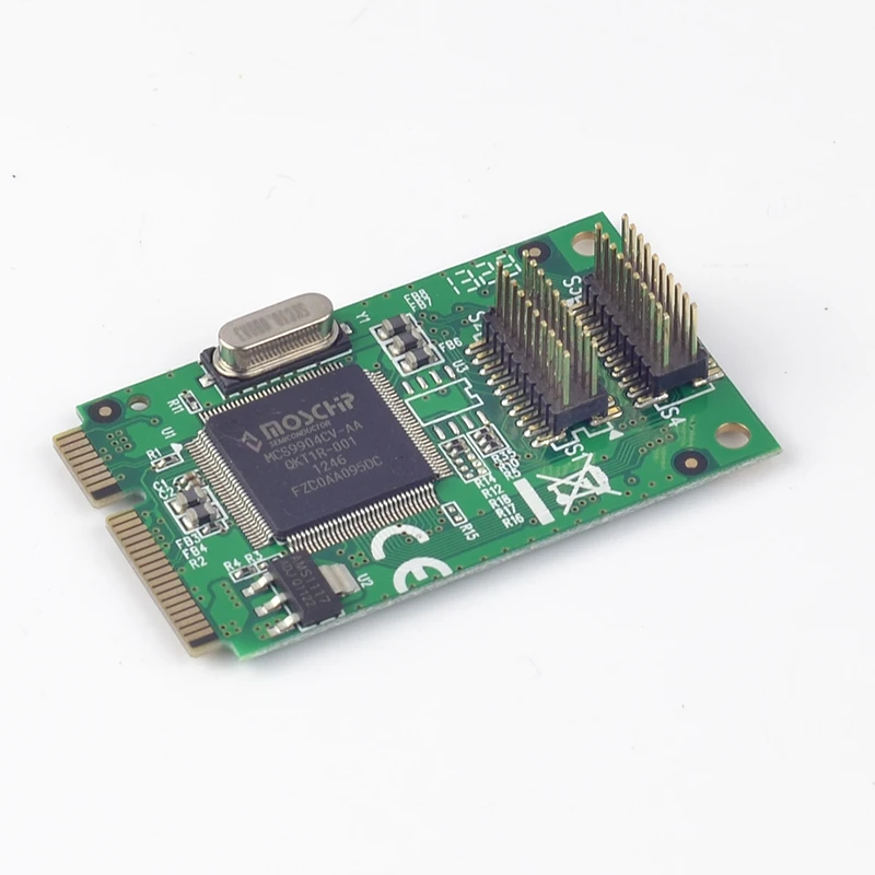  Mini PCIe zu Serielle RS-232 port DB9 Adapter 4 ports RS232 zu Mini PCI-e Karte MosChip chipset kon