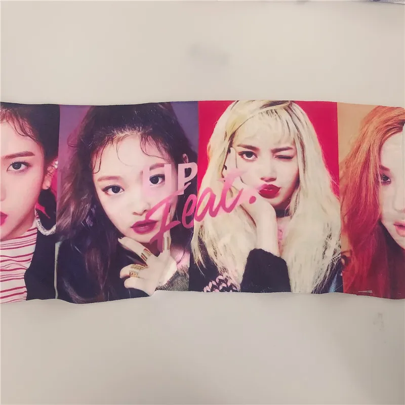 KPOP BLACKPINK LISA ROSE JISOO JENNIE полотенце вокруг мытья лица ванны мягкое маленькое квадратное полотенце для лица новые подарки носовой платок