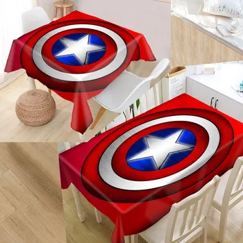 

New Arrival Custom shield symbol Table Cloth Waterproof Oxford Fabric Rectangular Tablecloth Home Party Tablecloth