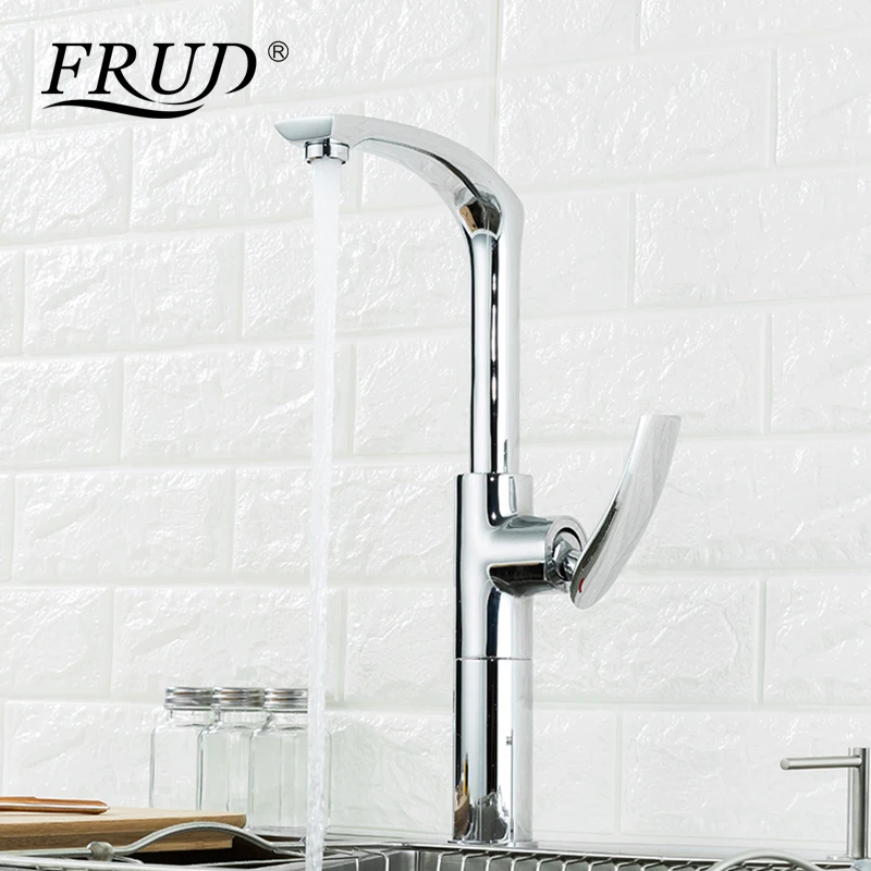 

Frud High Quality Deck Mounted Wall Mounted Hot and Cold Water Universal Rotatable Vegetable Kitchen Faucet Single Handle Y40068