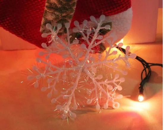 60 шт./лот 6 см Рождественская елочные украшения украшение Снежинка