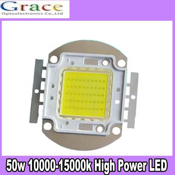 1Pcs 50W Watt High Power Cool White 10000-15000k SMD LED Chip COB Lamp
