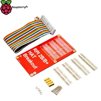

HAT Breakout with DIY GPIO Expansion Board And 40P Rainbow Cable DIY Kit for Raspberry Pi 3 Model B+ and Raspberry Pi 3 Model B