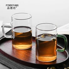 PINDEFANG 400 мл офисная кружка для воды с крышкой термостойкие стеклянные чашки бутылка сока подарок на день рождения Чай Молоко Кружка для питья