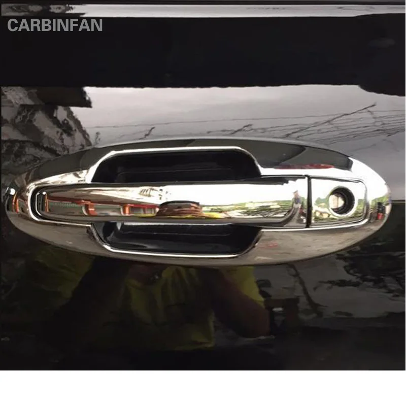 

Car Styling ABS Chrome Door Handle Cover Exterior Door Handle Bowl Cover Trim for Hyundai Sonata 2002 2003 2004 2005 C186