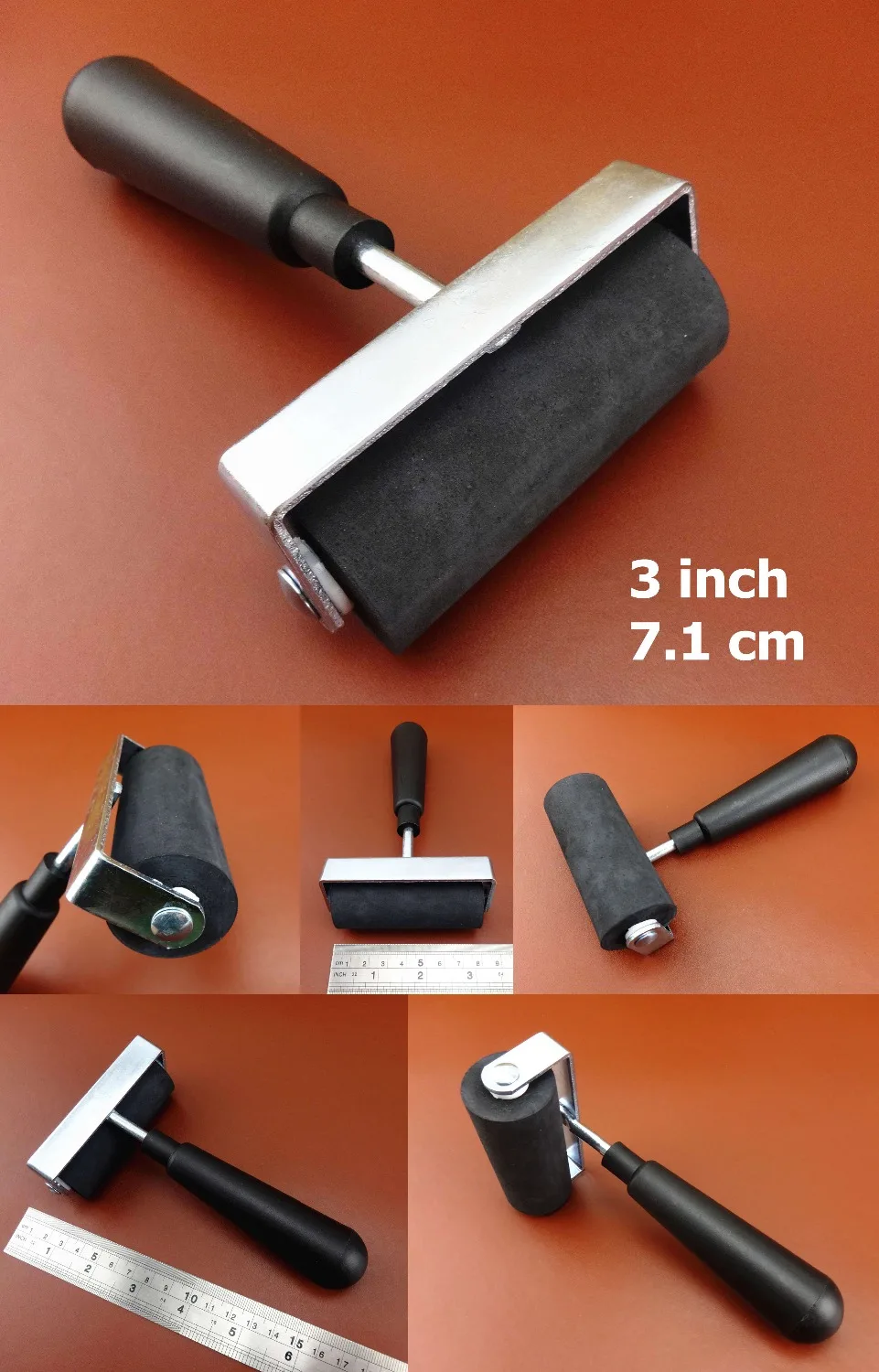 1 шт. Кожа ремесло край пресс ролл роликовые клеевые края и складки кожаный