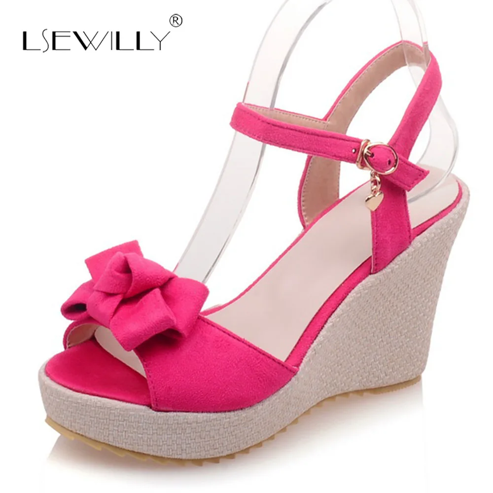 

Leswilly 2018 New High Heel Slipsole Ankle Buckle Women Sandals Summer 3 Color Women Sweet Wedding Shoes Plus Size 33-43 S176