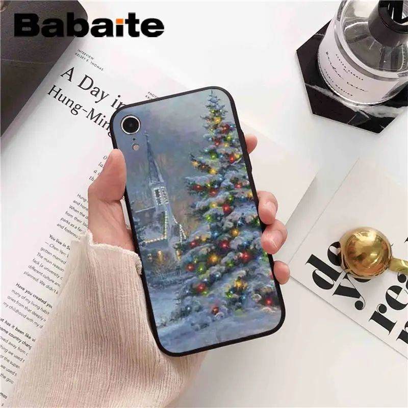 Babaite Merry Christmas Санта Клаус Олень DIY чехол для телефона для iPhone 6S 6plus 7plus 8 8Plus X Xs MAX 5 5S XR 11 11pro 11promax - Цвет: A6