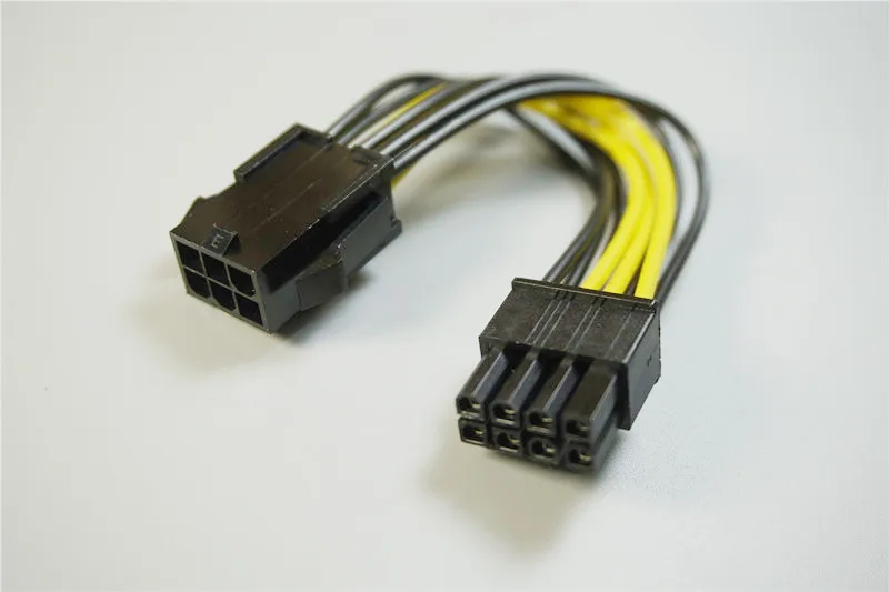 2 шт. GPU PCI Express E 6 pin to 8 Pin Видеокарта Графическая карта кабель адаптера питания PC 10