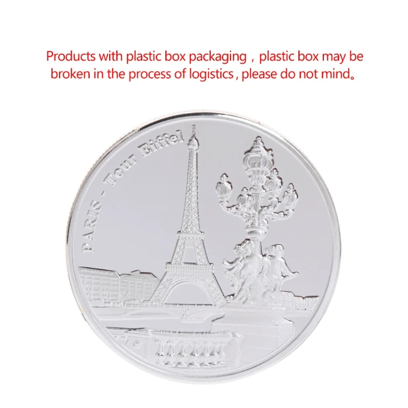 Commemorative Coin Paris Tower Building Collection Arts Gifts BTC Bitcoin Alloy collection enthusiasts