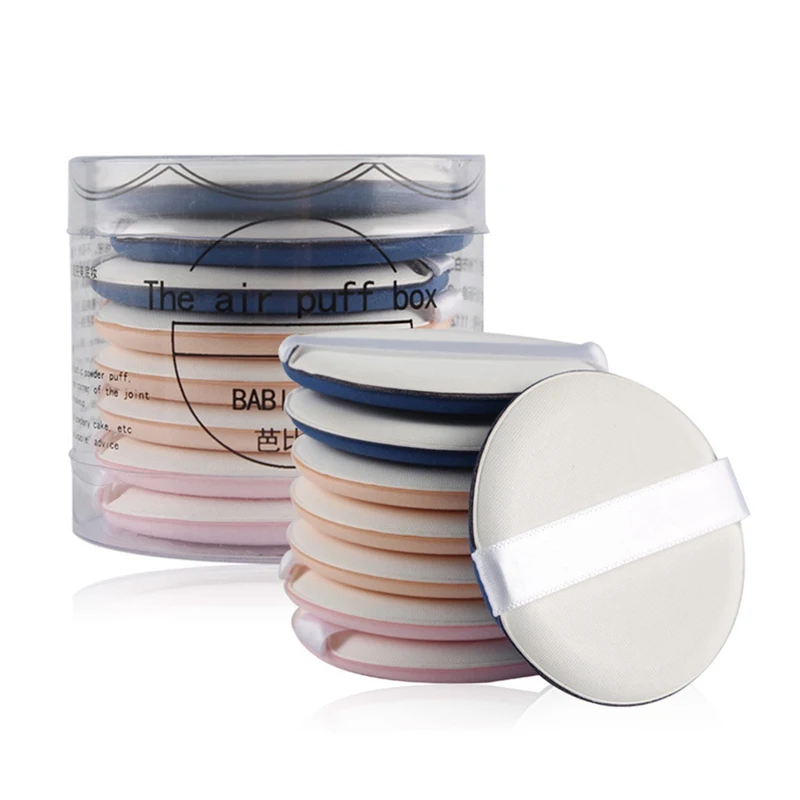 8 шт./компл. круглая форма кушон для макияжа Губка слоеная сухая влажная двойного использования маскирующая Жидкая Основа BB/CC крем макияж затяжки