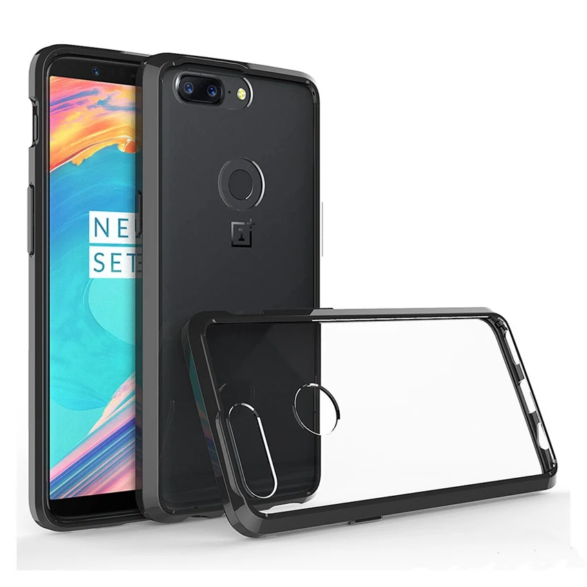 

Slim Hybrid Shockproof Skin Cover Air Cushion Case Transparent Acrylic Mask Clear Shell Fundas Coque For Oneplus 5T 5 T 1+5T