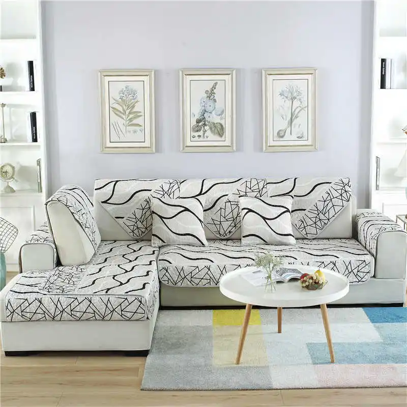 Parkshin, современный чехол для дивана, скандинавский евро, для гостиной, серый евро, роскошный клетчатый чехол для дивана, чехол для дивана, угловой диван, чехлы для сидений - Цвет: 5
