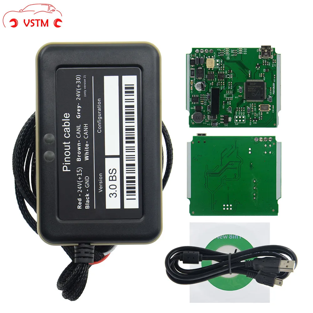 

10pcs/lot VSTM Adblue Emulator 8in1 V3.0 for F-ord Adblue Emulator 8-in-1 Nox Adblue Sensor 8 in 1 Truck Diagnostic Tools