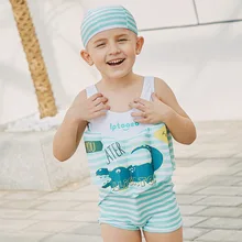 Цельный Детский купальный костюм для маленьких девочек, съемный купальник, сиамский купальный костюм