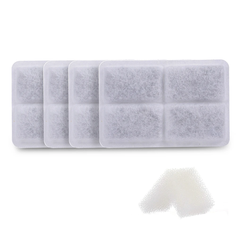 

4PCS Charcoal Water Filter and Sponge Filter set for Pet Fountain Dogs Cats Water Dispenser