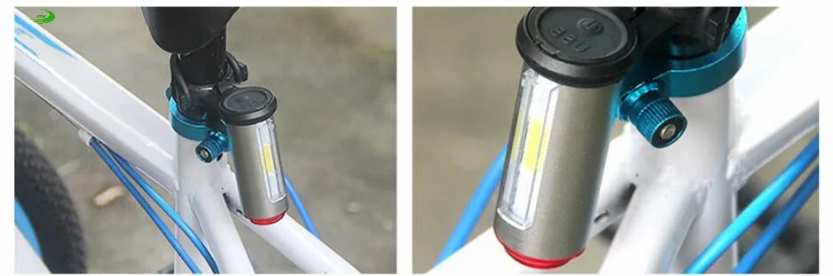 Bicycle USB Light Bike LED 360 Degree Laser Light Cycling Tail Flashlight Bicycle Accessories TL2061